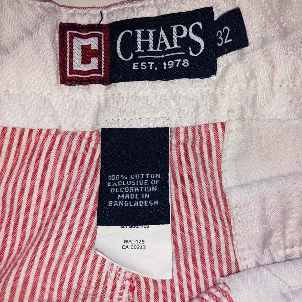 Chaps Striped Shorts - Picture 4 of 4